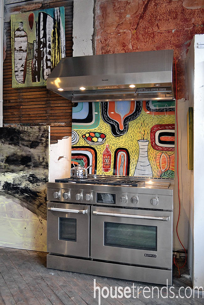 Backsplash brightens a kitchen design