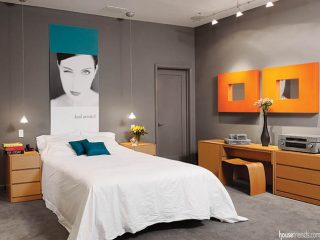 Bedroom design creates a blank canvas