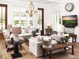Family room with a relaxed feel