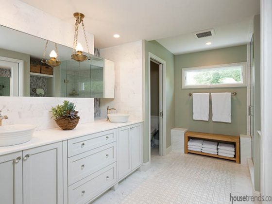 Extensive master bathroom remodel