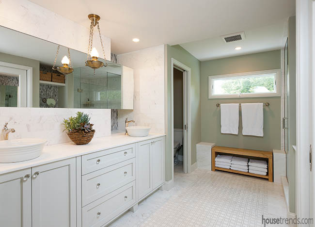 Extensive master bathroom remodel