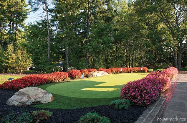 Putting greens keep an owner up on his game