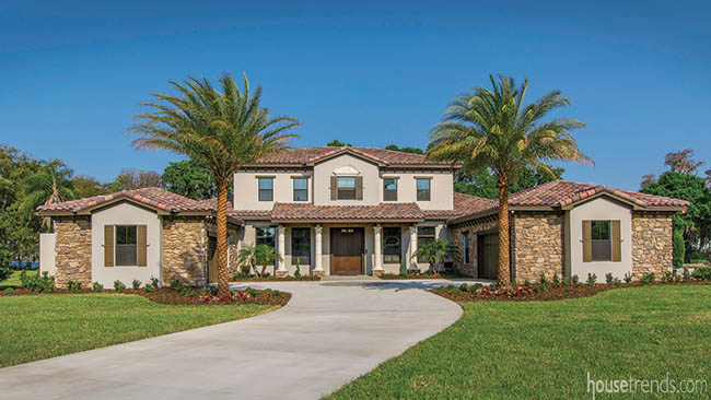 New home with a lake view