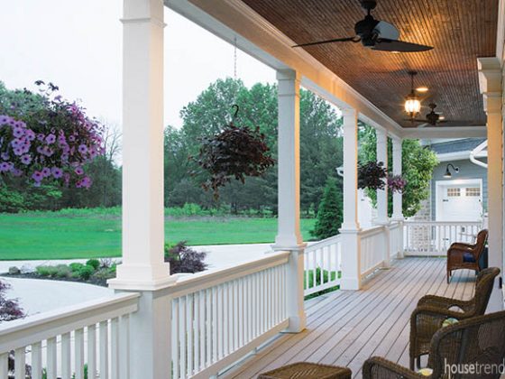 Front porch with a serene view