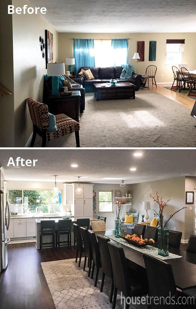 TIle planks mimic hardwood flooring