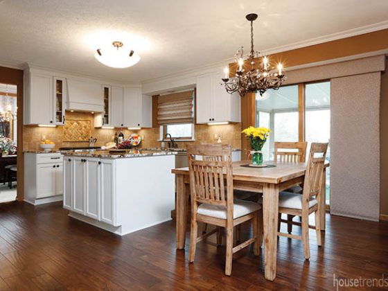Kitchen remodel with a casual dining space