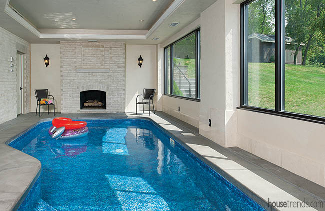 Indoor pool great for the cold months