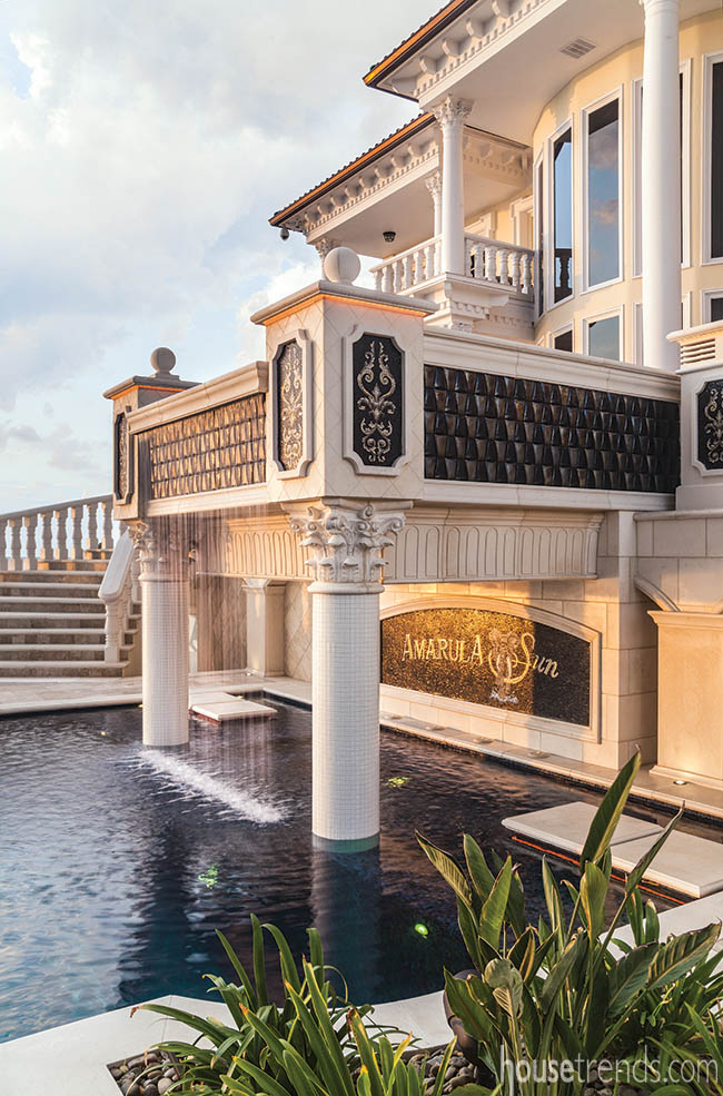 Hot tub spills into a swimming pool