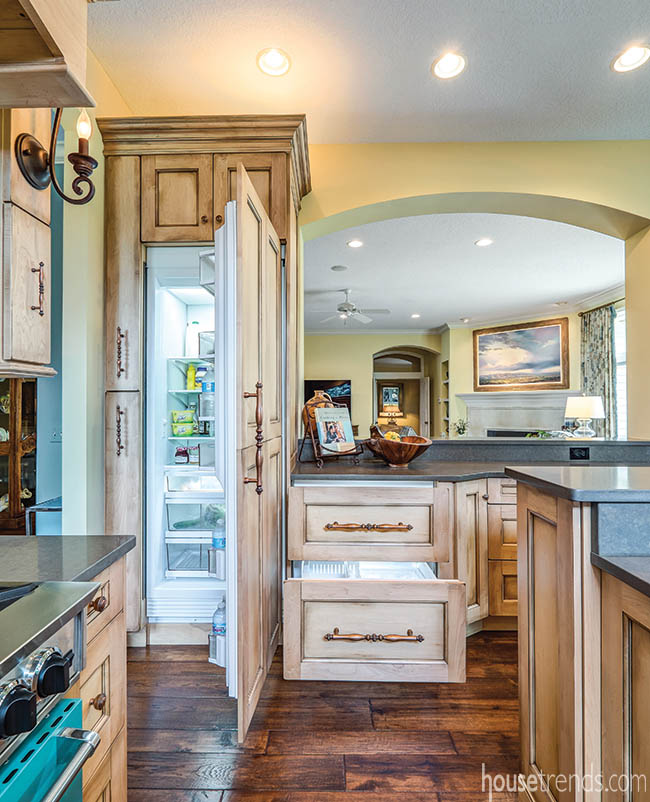 Freezer drawers take the bulk out of a kitchen