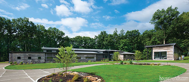 Two architectural styles merge in a custom home