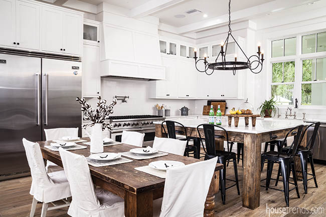 White kitchen with a farmhouse feel