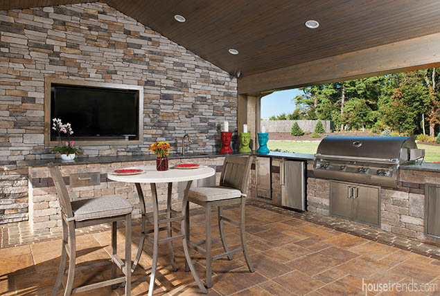 Outdoor kitchen designed for entertaining