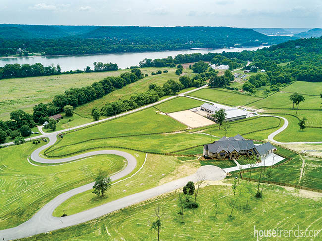 Land with a river view