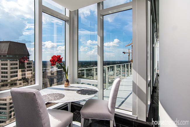 Breakfast nook with a view