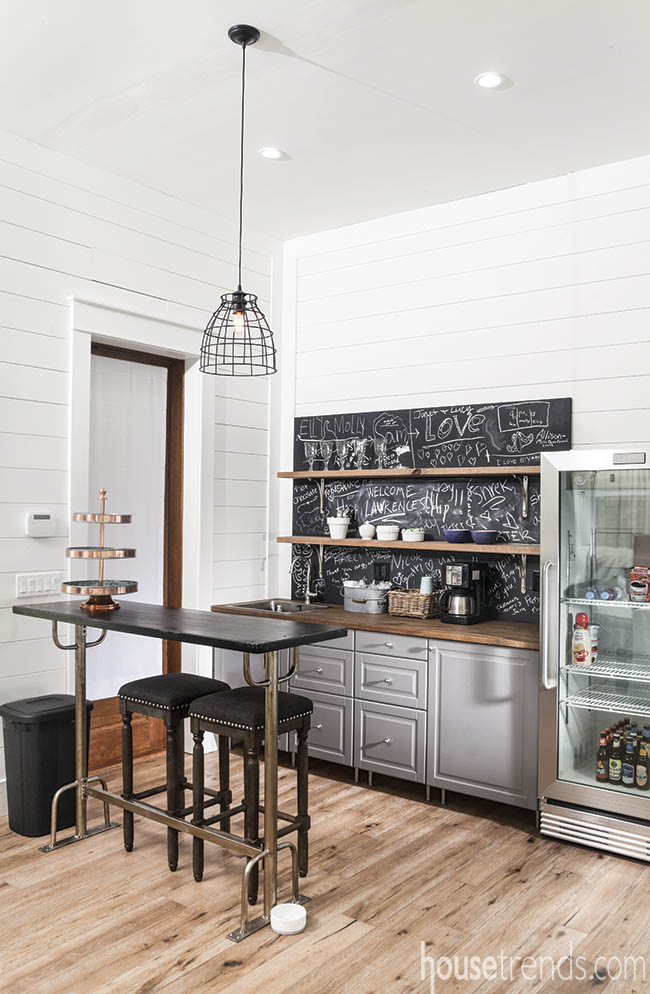 Convenient kitchenette for a guest house