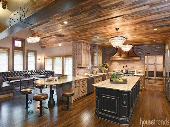 Kitchen remodel creates a rustic feel