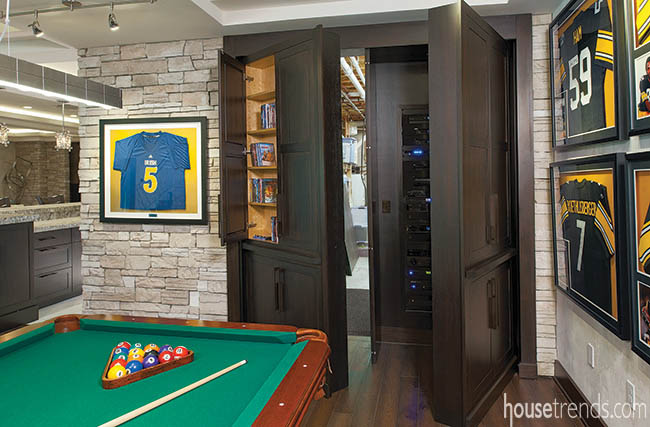 Doors hide home automation system