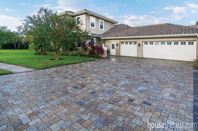 Driveway creates curb appeal