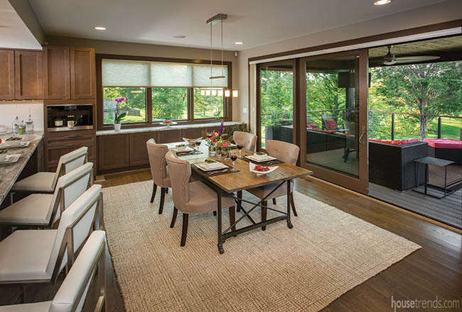 Open living design allows a home to flow