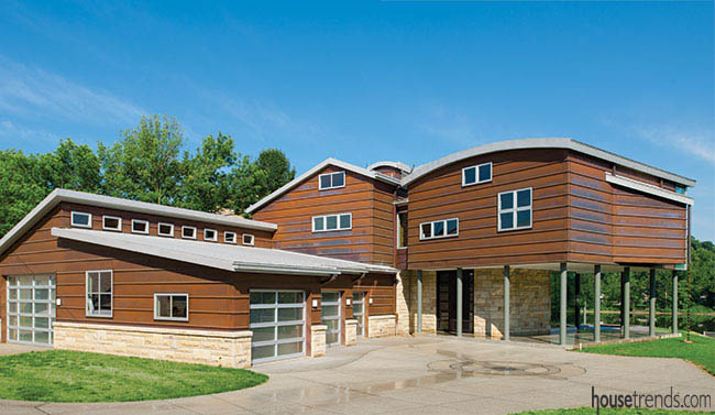 Eco-friendly home design with plenty of amenities