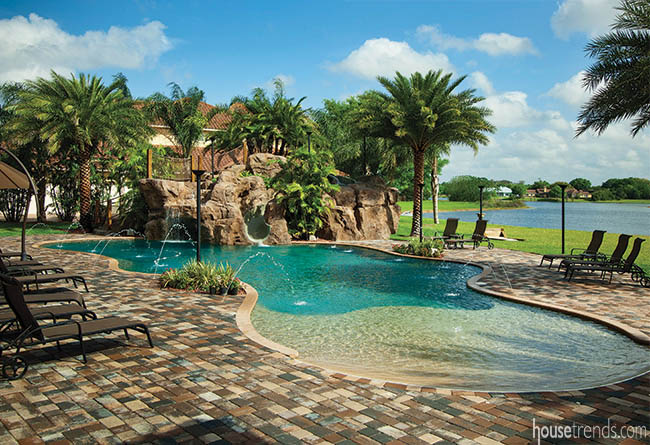 Freeform pool offers something for every age level