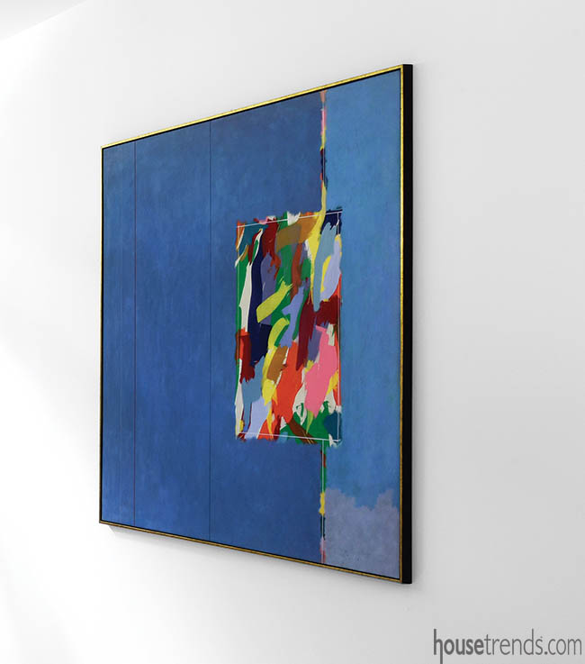 Wall art brightens a home