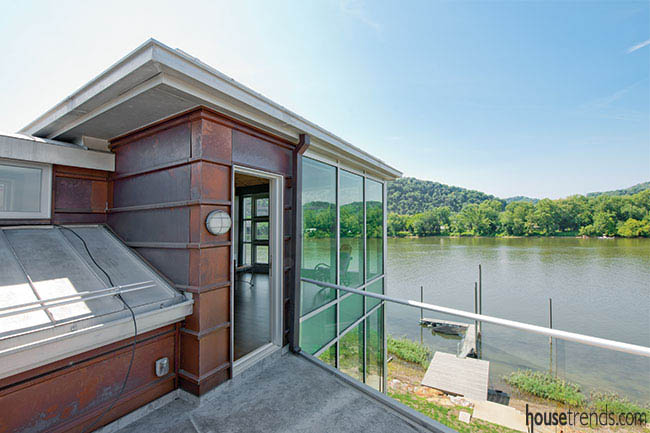 Environmentally friendly home design with a view