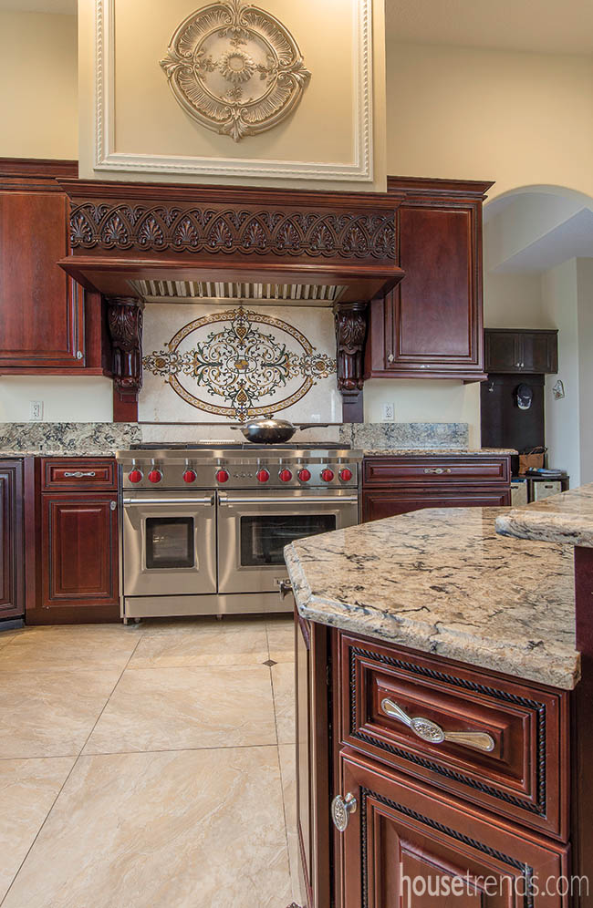 Backsplash with a touch of home