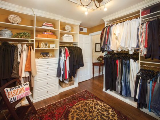An interior designer works out of the box