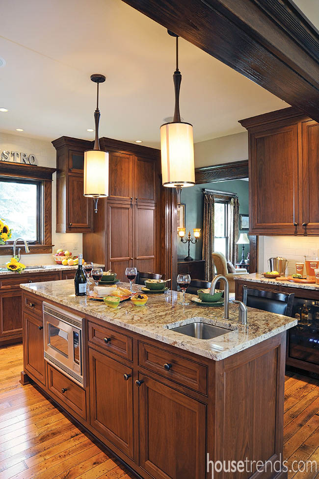 Prep sink completes a kitchen island