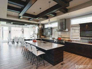 Kitchen island keeps it casual