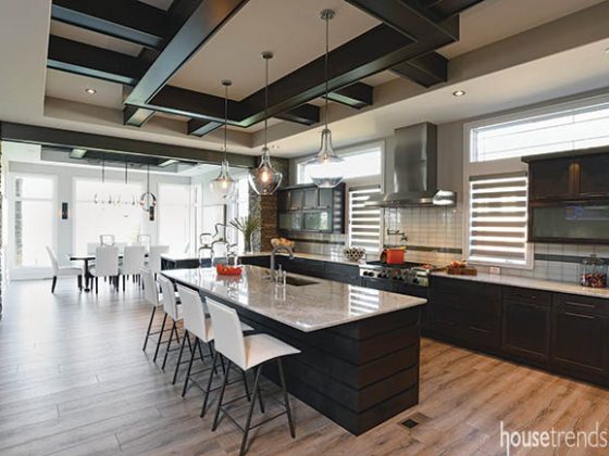 Kitchen island keeps it casual