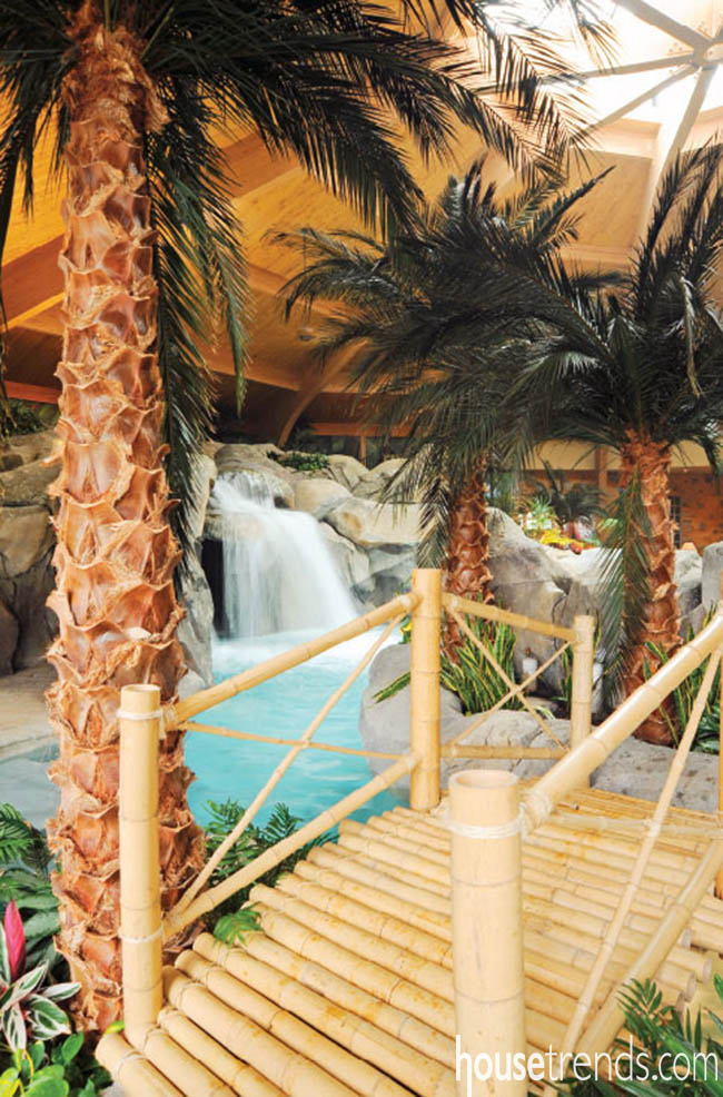 A swim spa shies away from the ordinary with these fun additions