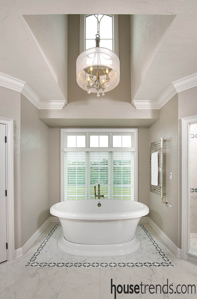 Bathtub creates a stunning focal point