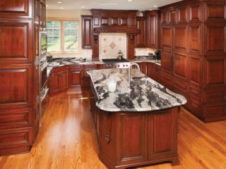 Cheery cherry kitchen cabinetry