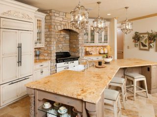 Granite countertops reflect homeowner's personality