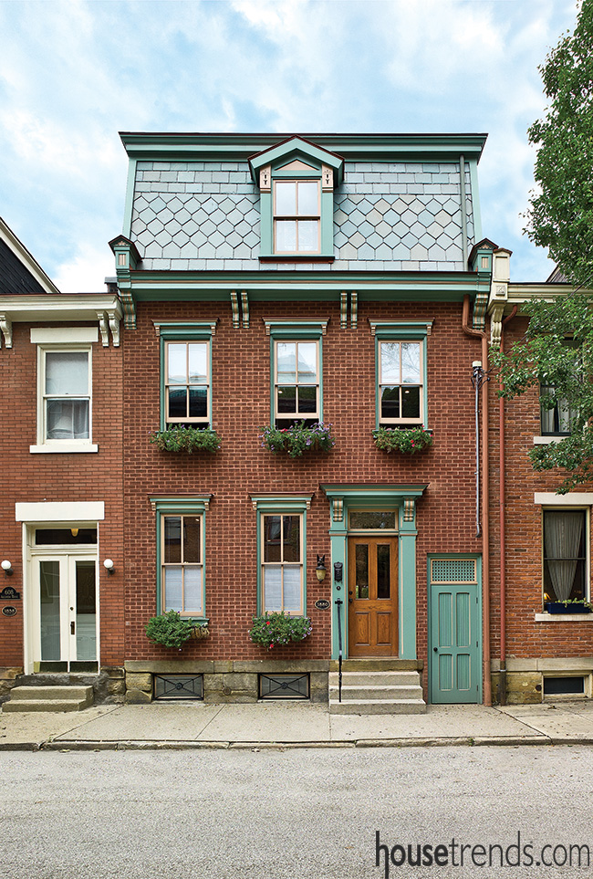 Row house transformed through historic preservation job
