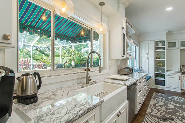 Farmhouse sink gets a prime location