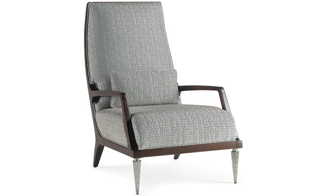 Padded chair with gorgeous front leg finish