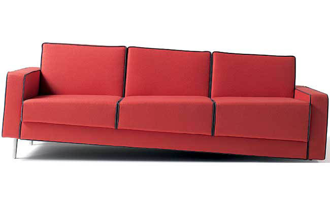 Sofa creates optical illusion