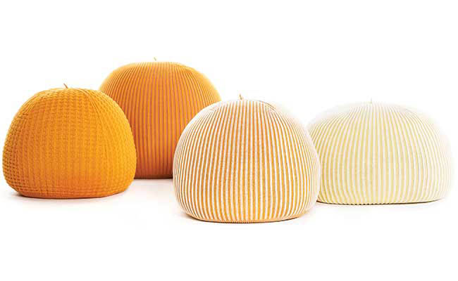 Poufs serve as cozy outdoor furniture