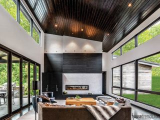 Fireplace surround commands attention