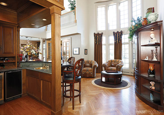 Great room hosts overflow crowd from bar