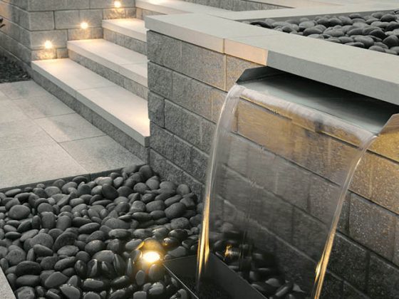 Outdoor lighting dresses up a patio