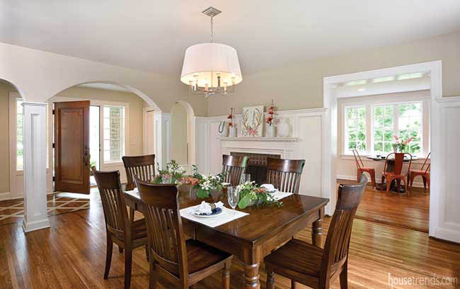 Dining room gets a central location