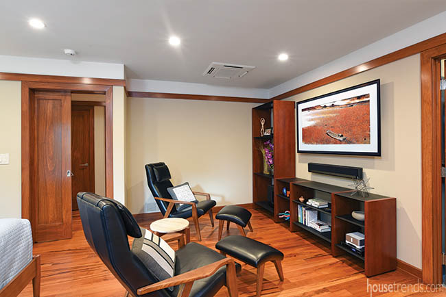 Remodel creates sitting area in a master bedroom