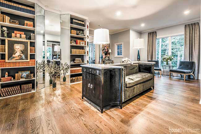 Master suite with a sitting room
