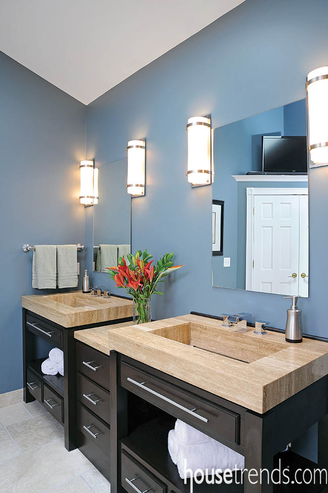 Double vanities stand tall