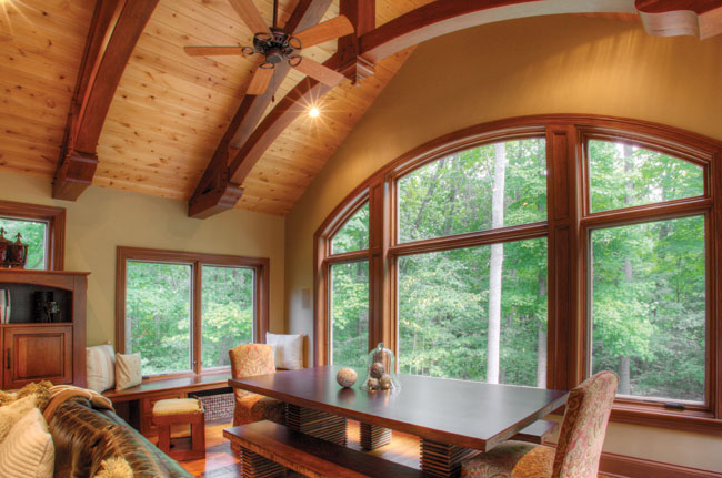 Windows show off exquisite backyard