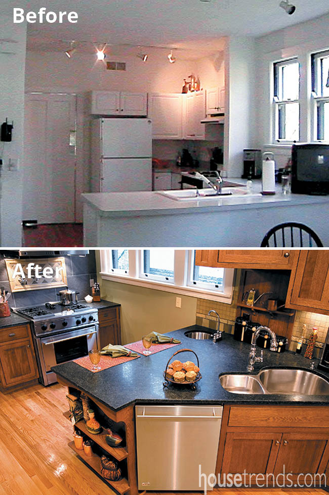 Kitchen remodel creates more space